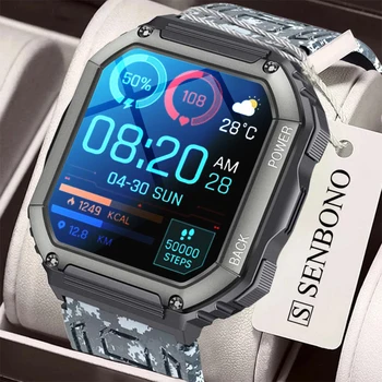 SENBONO Мужские Смарт-Часы Bluetooth Dials Call Спорт На открытом воздухе Smartwatch Мужчины Женщины Пользовательские Циферблаты Водонепроницаемые Часы для Xiaomi