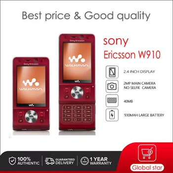 Sony Ericsson W910 Original W910i W918c 2,4 дюйма, 2-мегапиксельный мобильный телефон, Бесплатная доставка, высокое качество