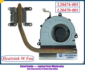 StoneTaskin L20474-001 DC28000L8D0 L20470-001 AT29M0030P0 Для Ноутбука HP 15-DA Серии 15-DB Радиатор Радиатора с Вентилятором Охлаждения процессора
