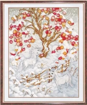 Tale of Winter orchard Высококачественные Наборы для вышивания крестиком на белом холсте 16 карат 14 карат, Вышивка, Домашний декор ручной работы