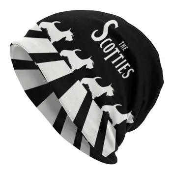 The Scotties Шапочка-капор, Вязаные шапки, женская и мужская мода, Шотландский терьер, собака, теплые зимние тюбетейки, Шапочки для лыж