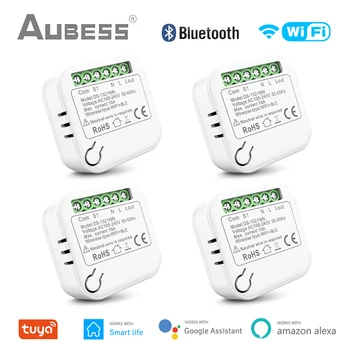 Tuya 10A Mini WiFi + Bluetooth Smart Switch Таймер, беспроводной переключатель, Поддержка 2 способов, Работает с Alexa Google Home Smart Life APP