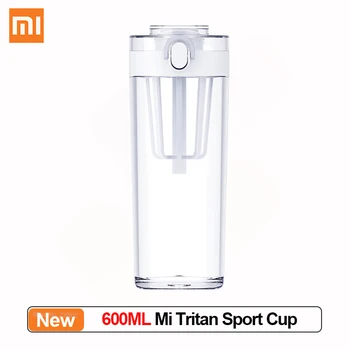 Xiaomi Mijia Tritan Sports Cup Скрытый Чайный фильтр для путешествий Многоразовый 600 МЛ Утолщенный Портативный стакан для воды на открытом воздухе