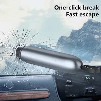 Автомобильный молоток безопасности, аварийный выключатель стеклопакета, резак для ремня безопасности, аварийный инструмент для спасения автомобиля, 1 шт. разбитое стекло