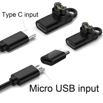 Адаптер для зарядки Type-C-4pin с Преобразователем Micro USB-разъема в Type-C-разъем, Подходящий для Fenix 5 /5S/5X/6 /6S/6X