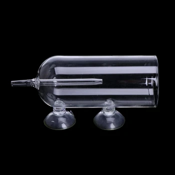 Аквариумный стеклянный CO2-диффузор для продувки пузырьковым воздухом, кислородная аэрация