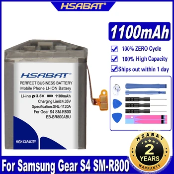 Аккумулятор HSABAT EB-BR800ABU емкостью 1100 мАч для Samsung Gear S4 SM-R800, SM-R810, SM-R805, аккумуляторы