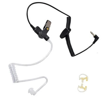 Акустический наушник с воздушной трубкой, полицейская радиогарнитура, для аксессуаров для портативных раций Motorola, только для прослушивания с 1 контактом, 3,5 мм