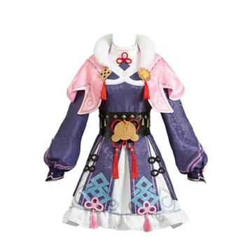 Аниме Genshin Impact Yun Jin Косплей костюм Милое платье Лолиты Игровые костюмы на Хэллоуин Костюмы для рождественской вечеринки для женщин и девочек