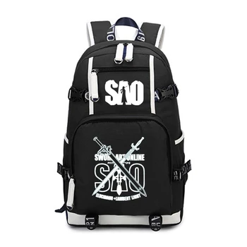 Аниме Sword Art Онлайн, рюкзак SAO, рюкзак для путешествий, школьная сумка для ноутбука, спортивный рюкзак Унисекс на открытом воздухе