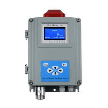 Белый кремовый завод NH3 онлайн-монитор AC220V детектор сигнализации о газах аммиака
