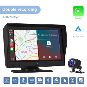 Беспроводной Carplay Android Auto 7-Дюймовый Экран Радио Фронтальные Резервные Камеры Bluetooth WIFI FM Bluetooth Зеркальная Ссылка TF Карта