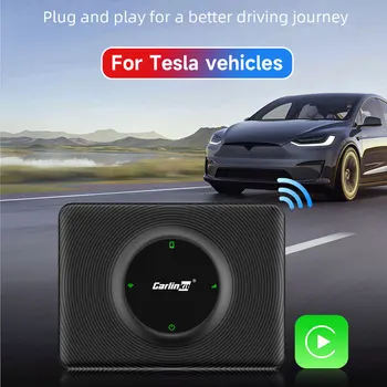 Беспроводной адаптер CarPlay 2.4 G + 5G CarplayBox Подключи и играй ключ-активатор Carplay Bluetooth 4.2 WiFi Глобальная версия для Tesla