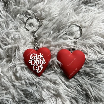 Брелки для ключей серии Heart Girls Don't Cry, сделанные руками человека, Мужские Женские пары, рюкзаки Four Seasons, брелок-подвеска