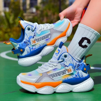 Брендовая детская баскетбольная обувь для мальчиков, спортивная обувь, Новая летняя детская спортивная обувь, Детская баскетбольная обувь для тренировок Для мальчиков