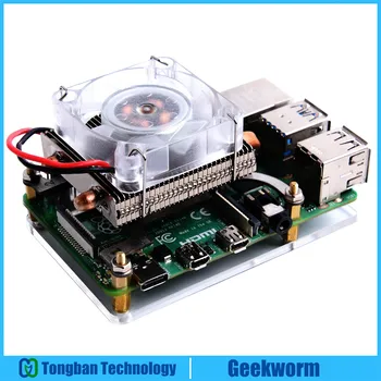 Вентилятор охлаждения процессора Raspberry Pi ICE-Tower с радиатором для Raspberry Pi 4 Model B / Raspberry Pi 3B + / 3B