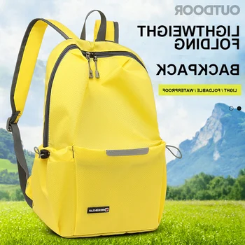 Водонепроницаемый складной школьный женский рюкзак, нейлоновая сумка для девочек, рюкзаки для хранения большой емкости, Модные дизайнерские рюкзаки для путешествий