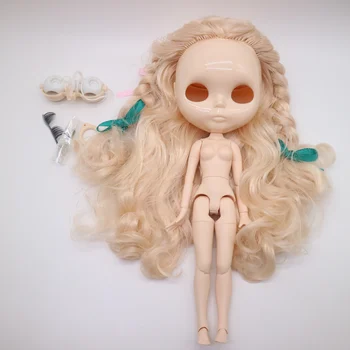 волосы на теле, кожа головы и глазной механизм для самостоятельного изготовления аксессуаров для кукол Nude blyth 0902