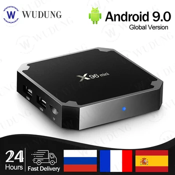 Высококачественная Android 9,0 TV BOX X96 Mini 2 ГБ 16 ГБ Amlogic S905W Четырехъядерный 2,4 ГГц WiFi Смарт-приставка X96mini без приложения