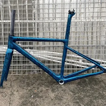 Высококачественная Рама Для Шоссейного Велосипеда V3Rs Frozen Blue Carbon, Суперлегкая Карбоновая Рама + Вилка + Гарнитура + Подседельный Штырь + Зажим, Бесплатная Доставка (Цвет
