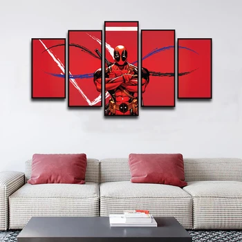 Декоративная живопись на холсте с героями аниме Marvel, художественный плакат с персонажами Диснея, фреска из американского фильма для украшения стен дома, принты