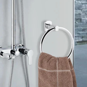 Держатель для полотенец из нержавеющей стали для ванной комнаты, круглая настенная вешалка для полотенец, настенные полотенцесушители для кухни, ванной комнаты