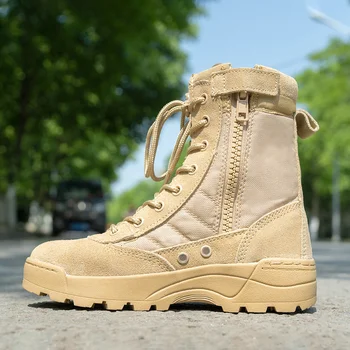 Детские уличные тактические ботинки 27-36 размера, военные ботинки для боевой подготовки в летнем лагере для детей, ультралегкая дышащая походная обувь