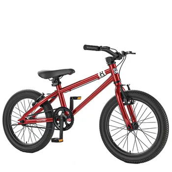 Детский велосипед 16-дюймовый велосипед С двухдисковыми тормозами С пружинной вилкой, амортизацией, хорошей рамой из высокоуглеродистой стали, прочной безопасной