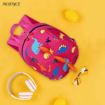 Детский рюкзак с динозавром, школьный рюкзак с защитой от потери для мальчиков и девочек, милая сумка с динозавром из мультфильма для детского сада, милая школьная сумка