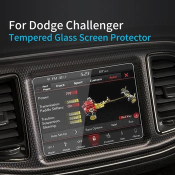 Для 2023 Dodge Challenger SRT Защитная пленка для экрана из закаленного стекла, Защита Навигатора, Автомобильные Наклейки, Аксессуары