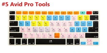 Для Avid Pro Tools Функциональный Ярлык Силиконовой клавиатуры для Macbook Air 13 дюймов, для Macbook Pro 13, 15 США и ЕС
