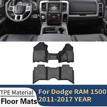 Для Dodge RAM 1500 2011-2017, автомобильные коврики для пола, Всепогодные коврики для ног из TPE, Коврик для поддона без запаха, Аксессуары для интерьера