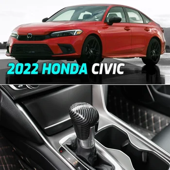 Для Honda Civic 11-го поколения 2022 2023 Аксессуары Новый продукт 1шт ABS крышка ручки переключения передач из углеродного волокна