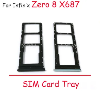 Для Infinix Zero 8 X687 Слот для sim-карты, держатель лотка, гнездо для считывания sim-карт