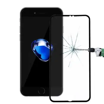 Для iPhone 7 Твердость поверхности 0,26 мм 9H Взрывозащищенное Закаленное Стекло с шелкографией, Полноэкранная пленка с Цветными Сторонами