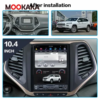 Для JEEP Grand Cherokee 2014-2019 Автомобильный мультимедийный плеер, радио, стерео, экран Tesla, Android PX6, аудио, GPS Навигационное головное устройство