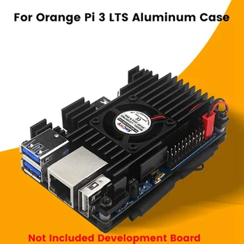 Для Orange Pi 3 LTS Алюминиевый корпус с охлаждающим вентилятором Защита платы разработки Корпус охлаждения Корпус пассивного охлаждения