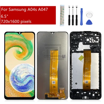 Для Samsung Galaxy A047 Дисплей ЖК-дисплей Сенсорный Экран Дигитайзер в Сборе с Рамкой Для Samsung A04S ЖК-Запасные части 6,5