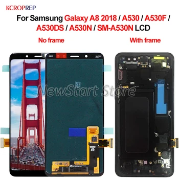 Для Samsung Galaxy A8 2018 A530 ЖК-дисплей С сенсорным экраном и цифровым Преобразователем в сборе 5,6 