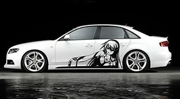 Для x2 автомобиля сбоку Авто виниловая наклейка Искусство Аниме Девушка Музыка Наушники Комикс Манга Mcar6