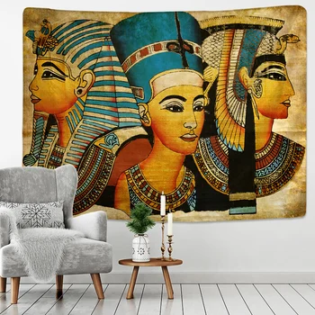 Древнеегипетский узор, племенной гобелен Savage, Настенный декор для спальни в общежитии, Фоновый декор для спальни, покрывало для кровати, домашний декор