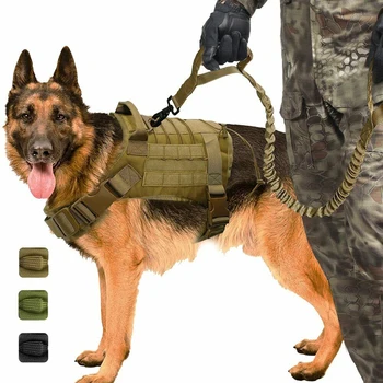 Жилет для тактической Служебной собаки Дышащая военная одежда для собак K9 жгут регулируемый размер Тренировочный Охотничий Molle Dog Тактический Жгут