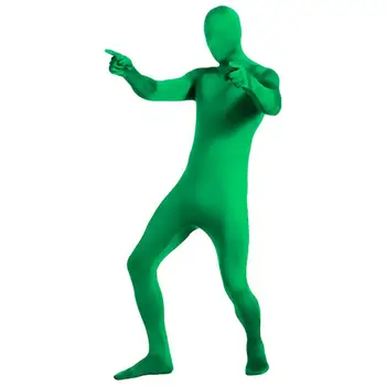 Зеленый занавес, Износостойкий Плащ-невидимка, Удобно Растягивающийся, Украшение Для взрослых, Зеленое боди, Эластичный костюм