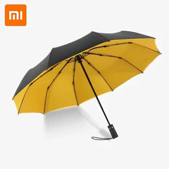 Зонт Xiaomi umbrella автоматический складной зонт для мужчин и женщин универсальный двойной ветрозащитный автоматический деловой простой козырек от дождя