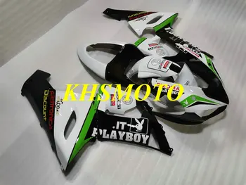 Изготовленный на Заказ Комплект Обтекателей для KAWASAKI Ninja ZX6R 636 05 06 ZX 6R 2005 2006 ABS Белый Черный Кузов Мотоцикла + Подарки KU70
