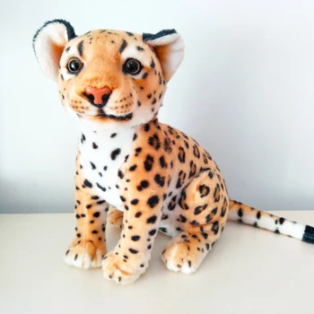 Имитация леопарда, мягкая детская плюшевая игрушка, подарок мальчику на день рождения