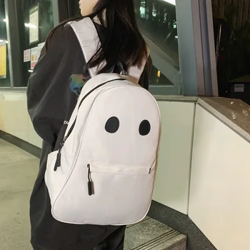 Индивидуальный мужской рюкзак Ghost Backpack Студенческая мода Уличный рюкзак большой емкости Студенческая сумка через плечо на Хэллоуин