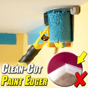 Инструмент Для Окантовки Краски Clean-Cut Edger Roller Малярная Кисть Для Угла Дверной Стены Clean-cut Paint Edger Roller для Стены Потолочная Щетка