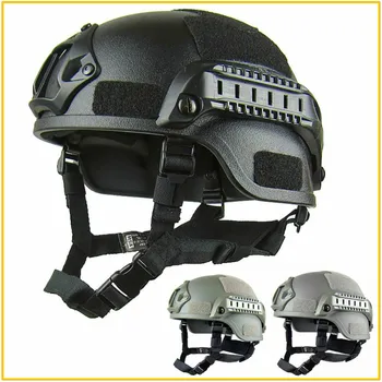 Качественный легкий И БЫСТРЫЙ шлем MICH2000 Airsoft MH Тактический шлем для защиты от тактического пейнтбола CS SWAT Снаряжение для верховой езды