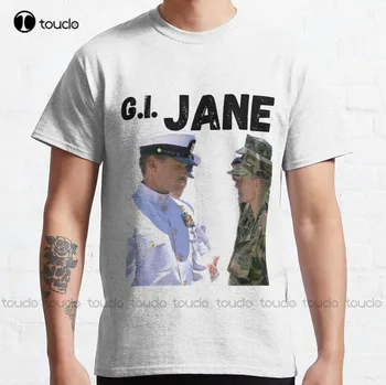 Классическая футболка G.I. Jane, футболки в стиле хип-хоп Для мужчин, женские рубашки, футболка унисекс с цифровой печатью, дышащая хлопковая футболка в стиле хип-хоп
